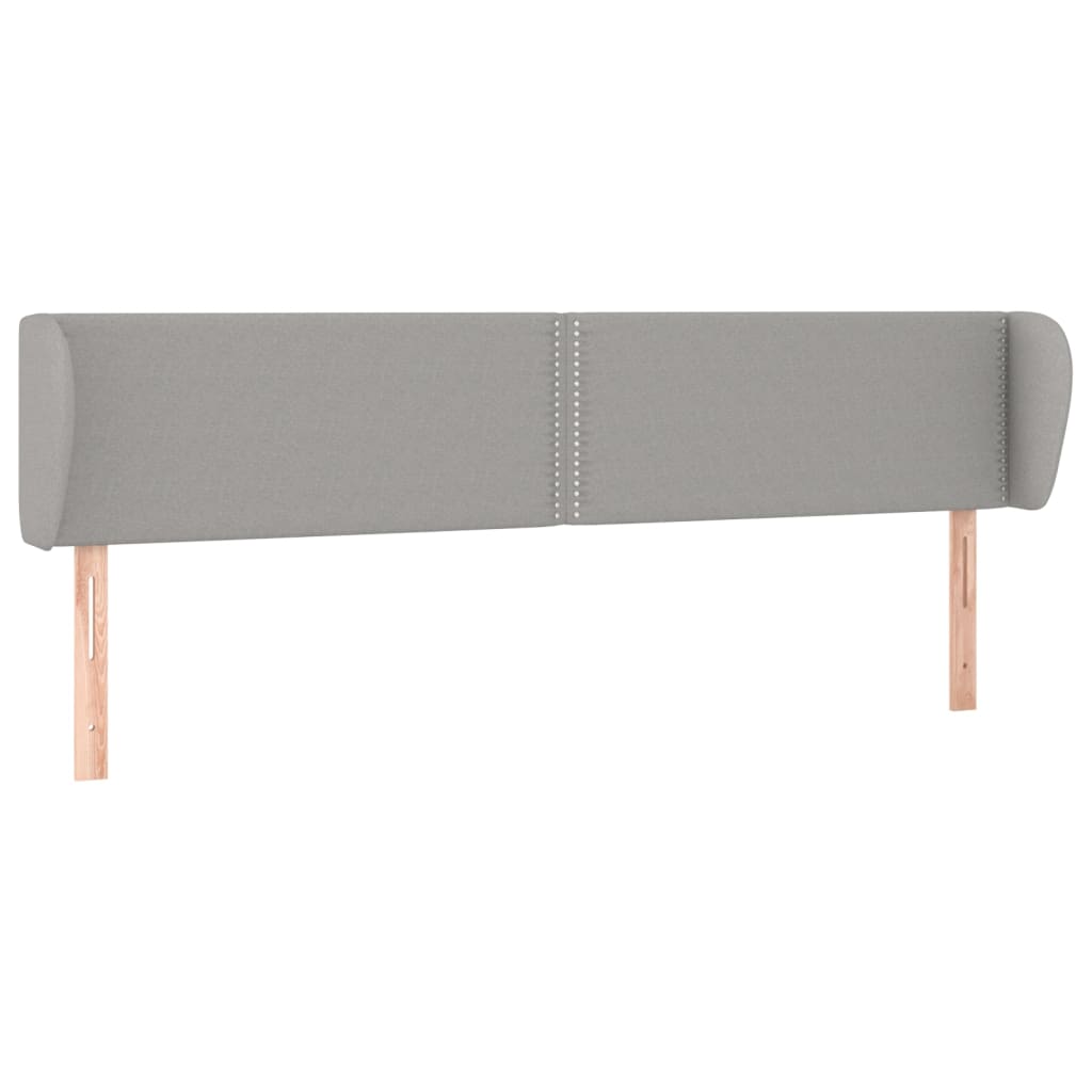 Kopfteil mit Ohren Dunkelgrau 83x23x78/88 cm Stoff