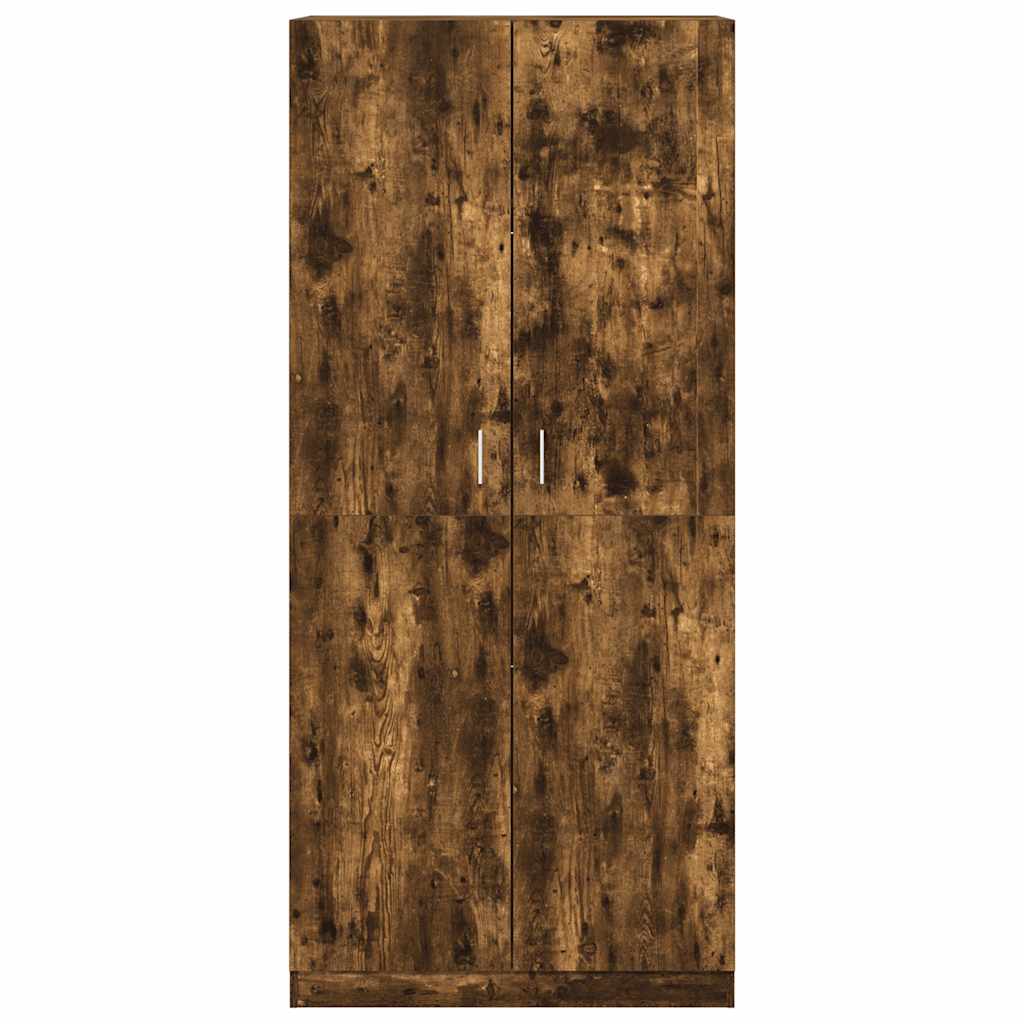 Kleiderschrank Weiß 90x52x200 cm Holzwerkstoff