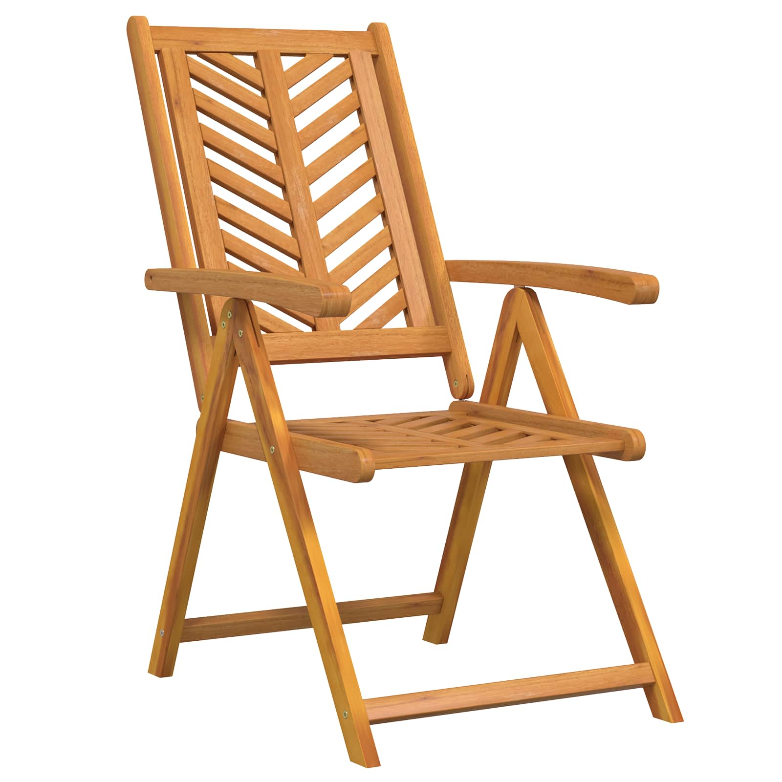 Gartenstuhl 4 pcs Braun Massivholz Akazie
