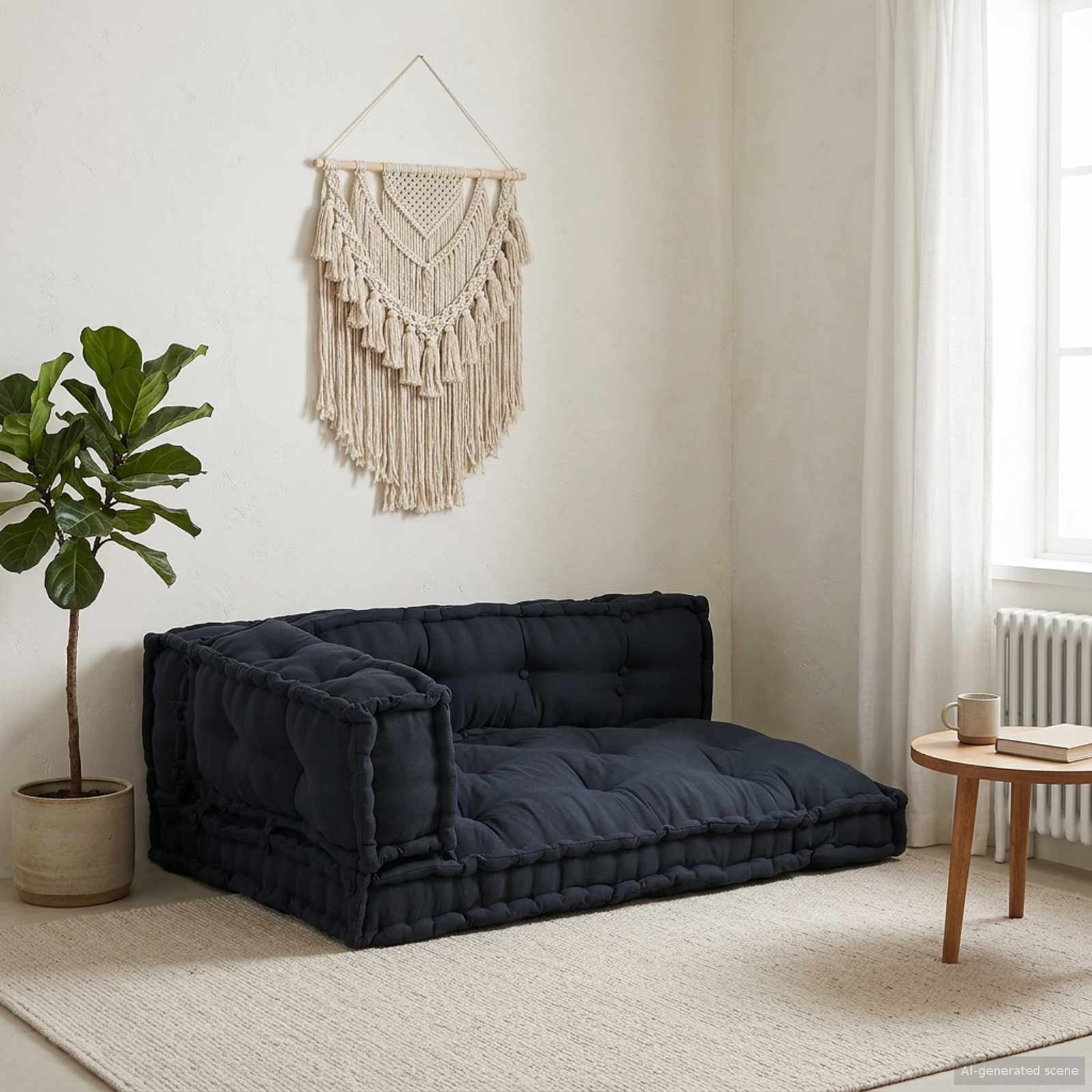 Palettensofa-Auflage Mehrfarbig Stoff Patchwork