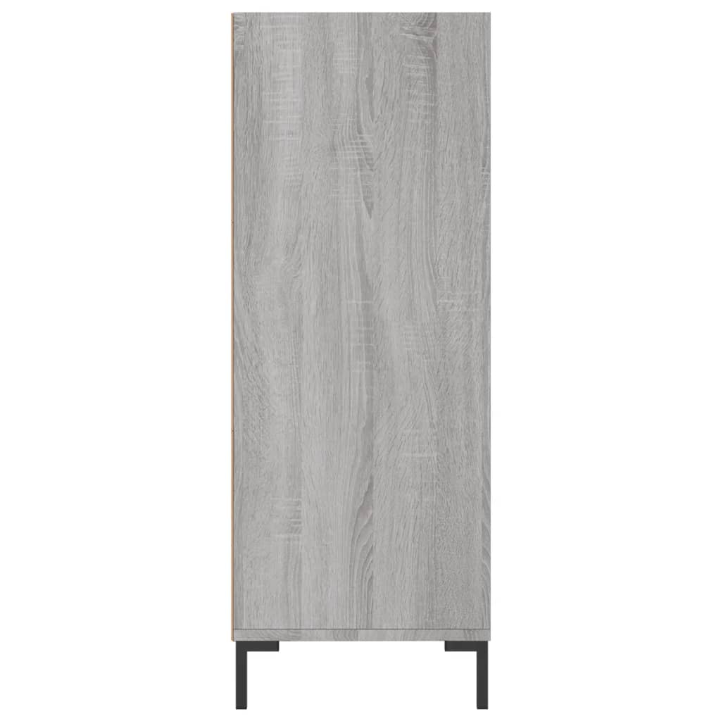 Bücherregal Betongrau 69,5x32,5x90 cm Holzwerkstoff