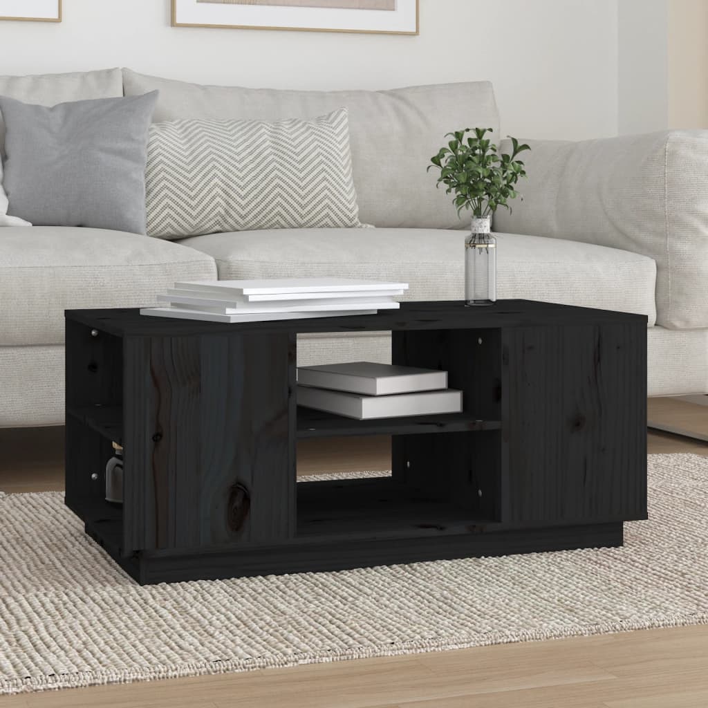 Couchtisch 90x49x40,5 cm Massivholz Kiefer