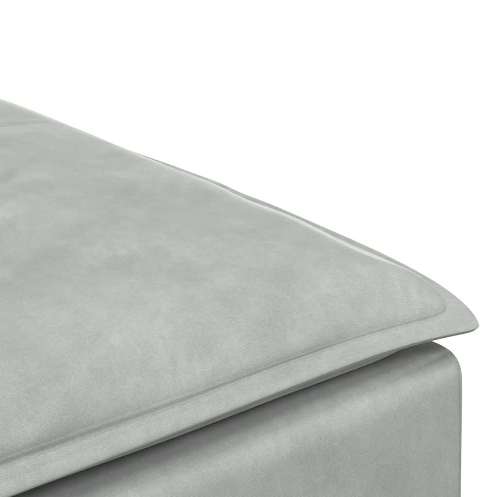 Modulares Sofa Endmodul mit Armlehne Kissen Blau 100 cm