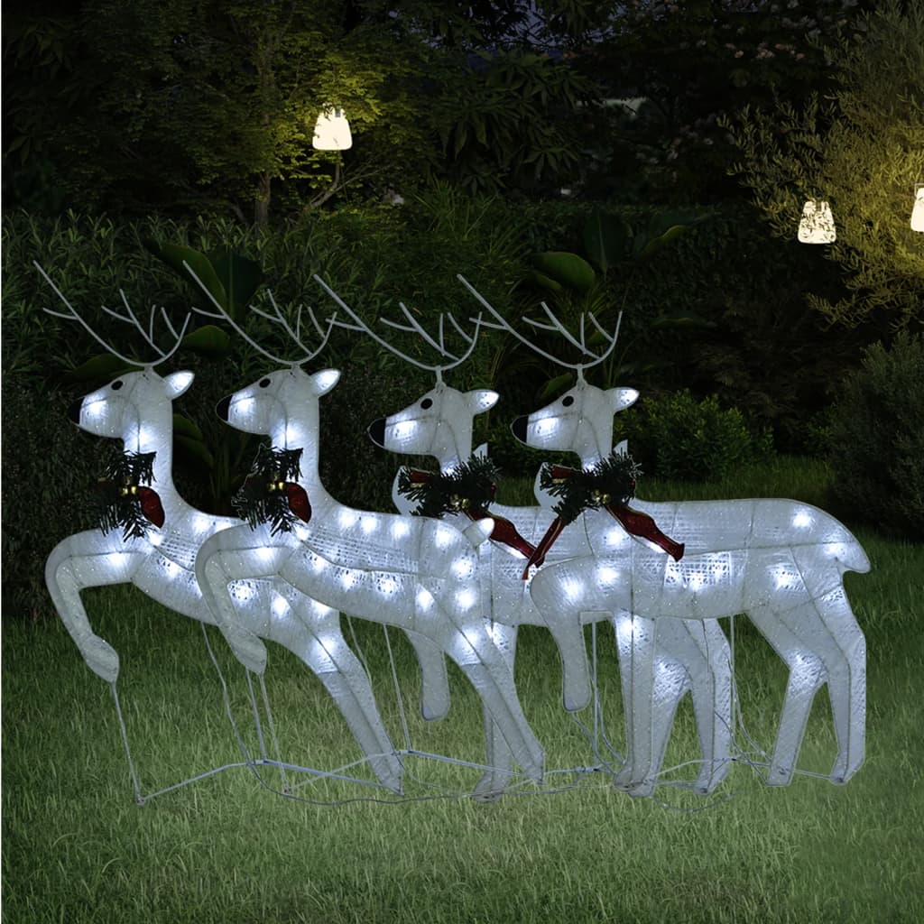 LED-Rentiere 2 Stk. Gold 40 LEDs