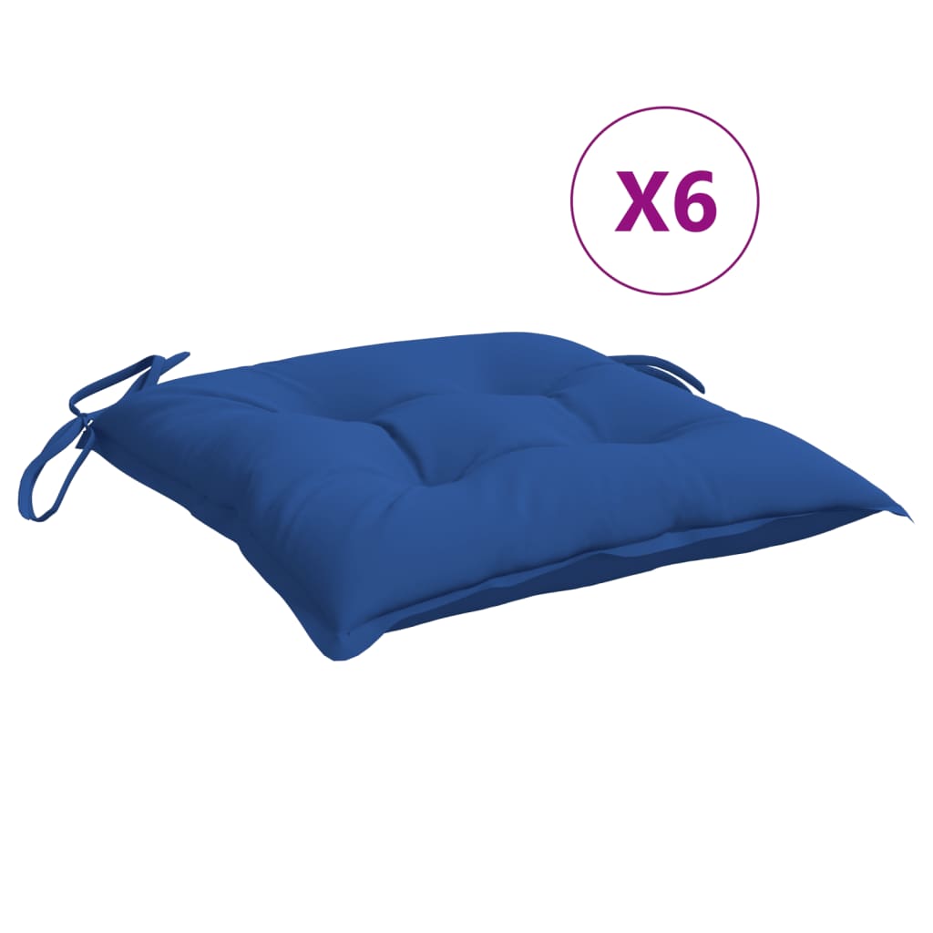 Stuhlkissen 4 Stk. Hellblau 40x40x7 cm Oxford-Gewebe