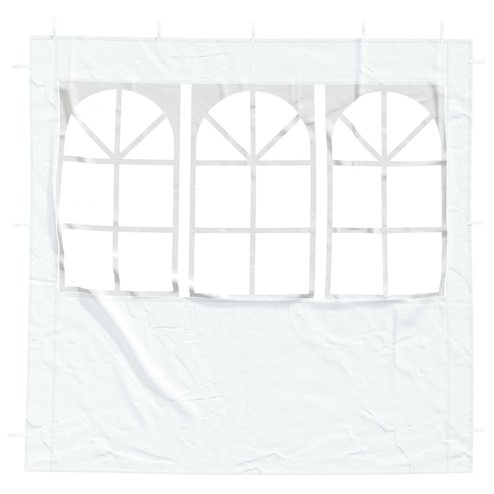Party Zelt Seitenteil 2 pcs 300 x 195 cm Rot PE und Stahl