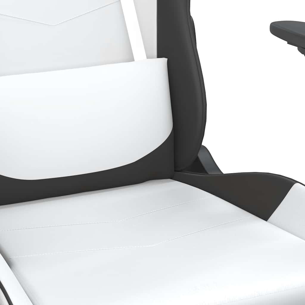 Gaming-Stuhl mit Massagefunktion Schwarz und Rot Kunstleder