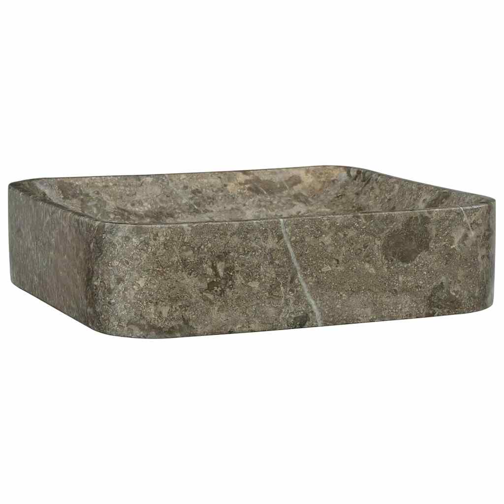 Waschbecken Creme 40x40x10 cm Marmor