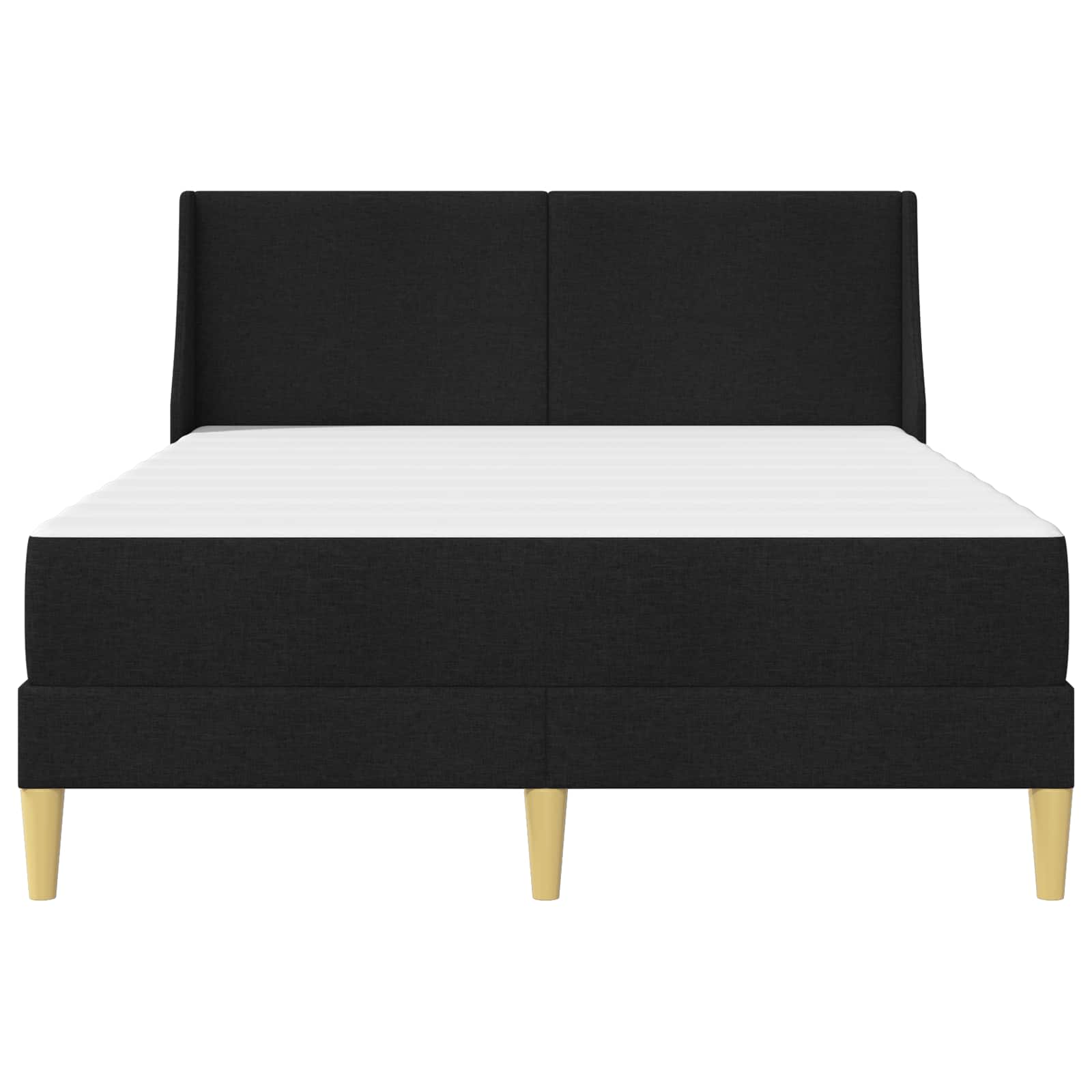 Bettgestell mit Matratze Hellgrau 80x 200 cm Polyester