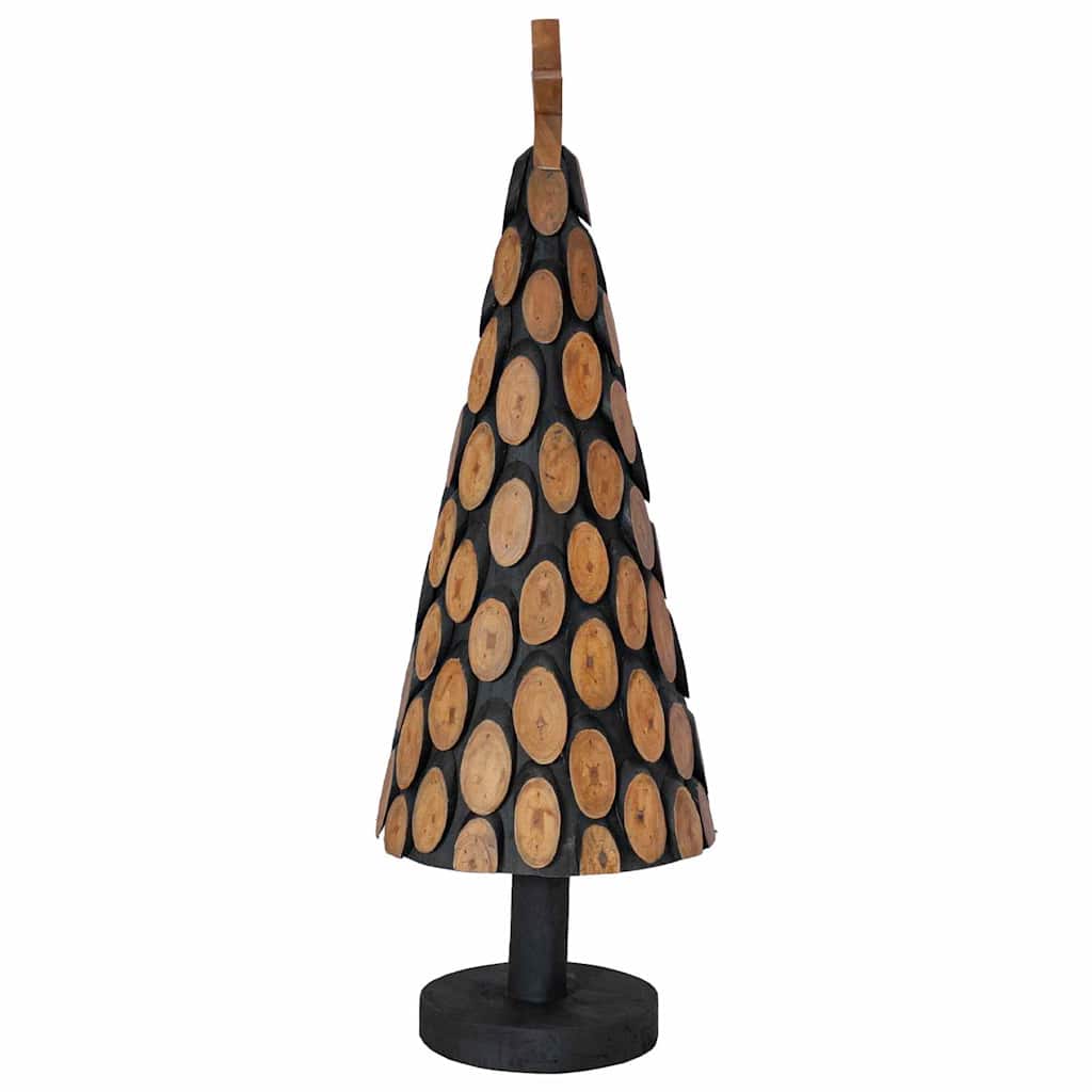Weihnachtsbaum mit Ständer Braun 61 cm Massivholz Teak
