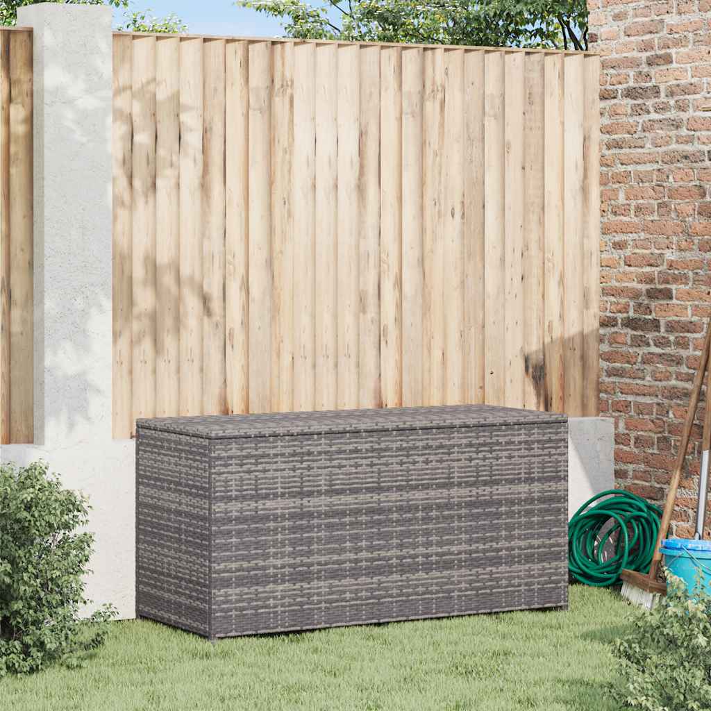 Garten-Auflagenbox Schwarz 120x50x60 cm Poly Rattan
