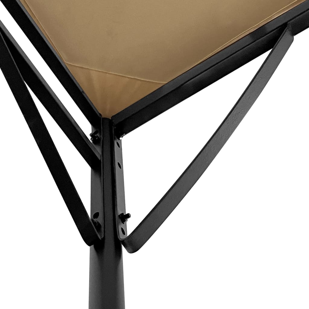 Markise Creme 4x3 m 180 g/m² Stoff und Stahl