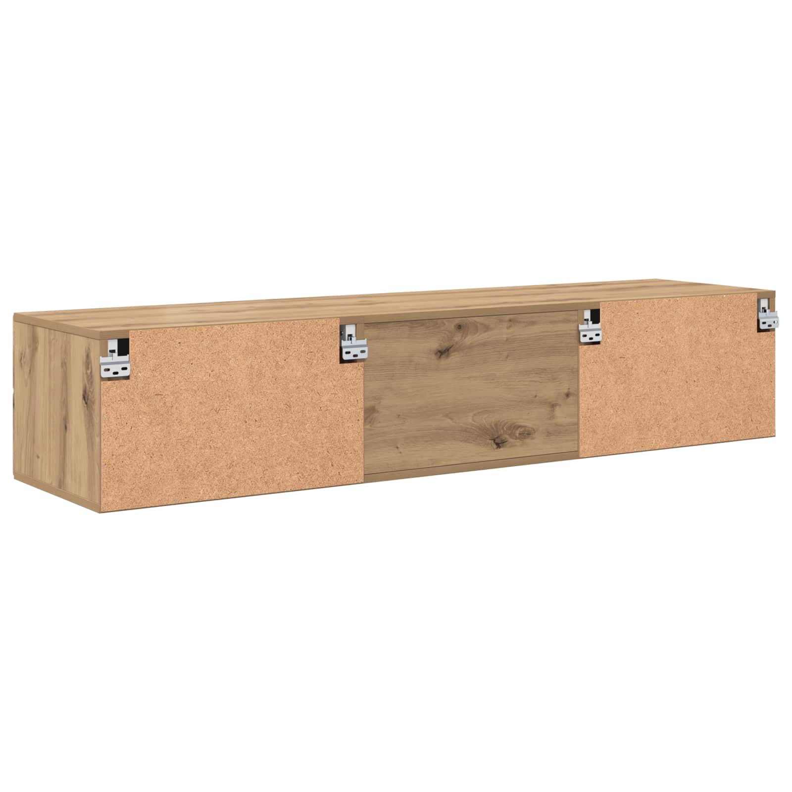 Highboard mit Regal FLORIN Weiß 60 x 35 x 182 cm Holzwerkstoff