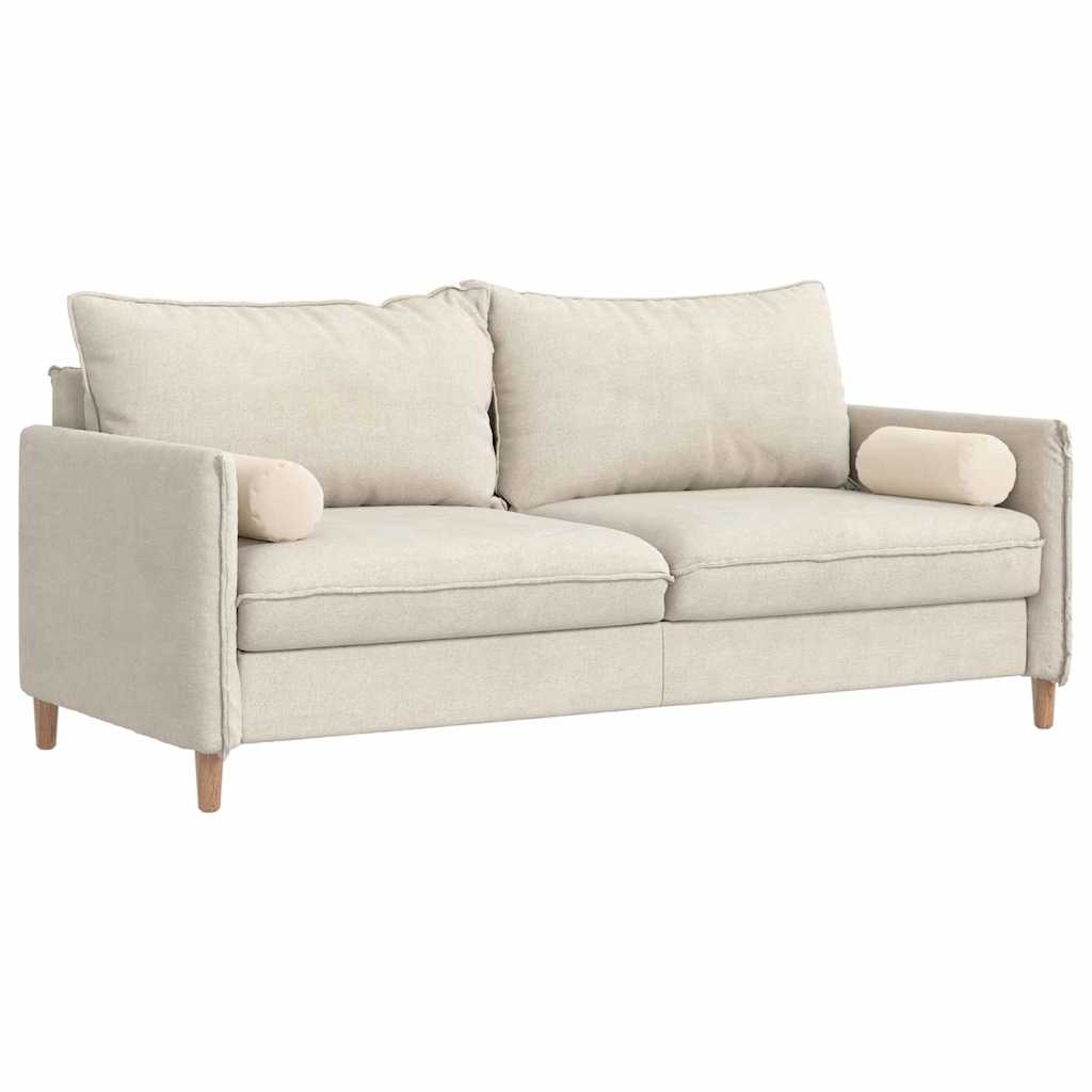 Bolsterkissen 2 Stück Taupe Ø 15 x 40 cm Mikrofaserstoff
