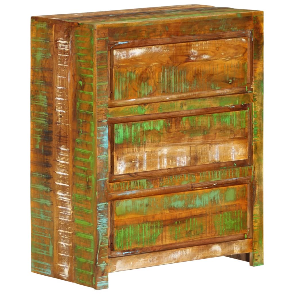 Schubladenschrank 60x33x75 cm Massivholz Akazie