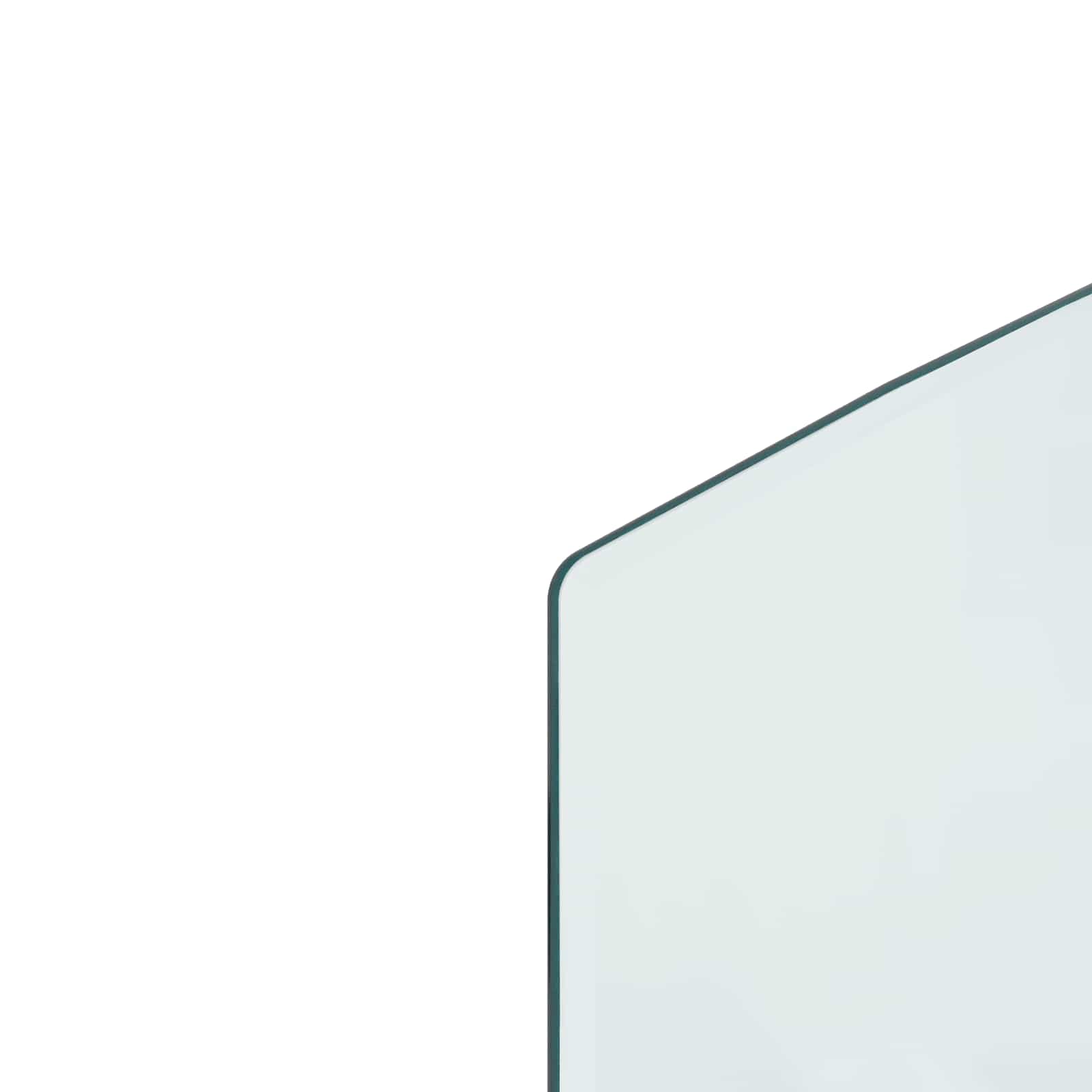 Feuerstelle Glasplatte Transparent 80 x 50 cm Glas