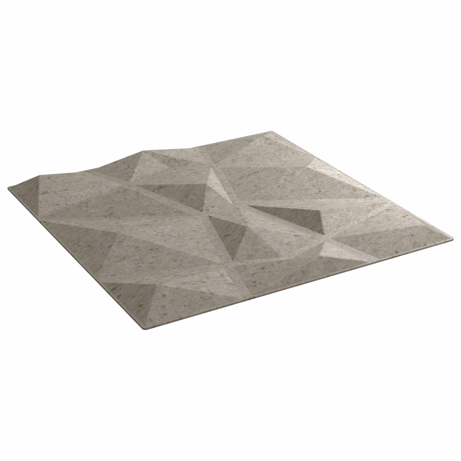 Wandpaneele 12 pcs Diamant Weiß 50 x 50 cm XPS Schaum