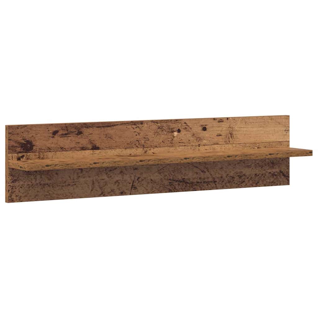Wandregale 2 Stk. Weiß 80x11,5x18 cm Holzwerkstoff