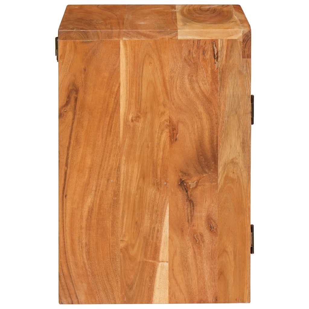 Nachttisch Braun 35 x 33 x 48 cm Massivholz Mango