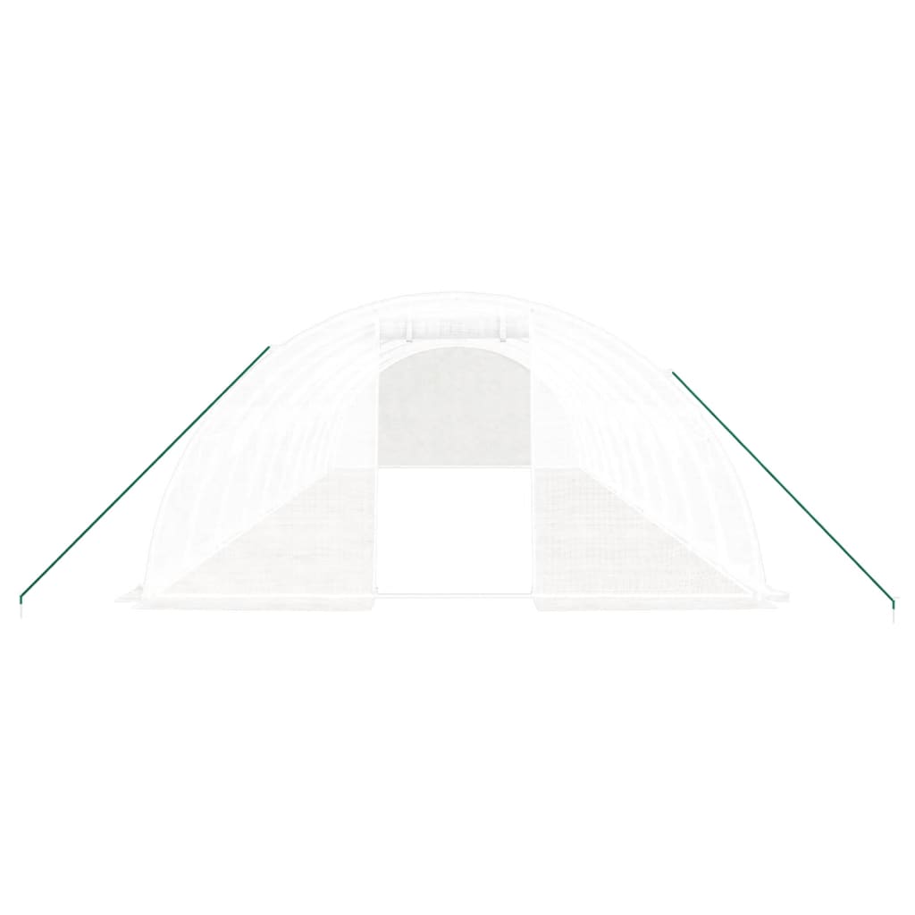 Gewächshaus mit Stahlrahmen Grün 8 m² 4x2x2 m