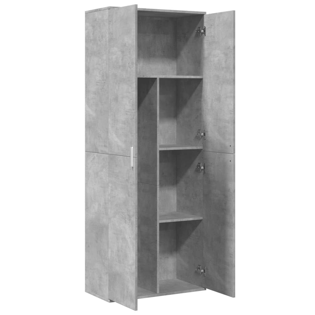 Highboard Weiß 70x35x180 cm Holzwerkstoff