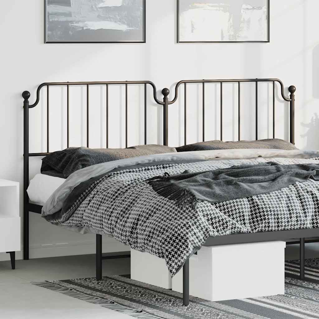 Ersatz-Kopfteil Metall Schwarz 135 cm