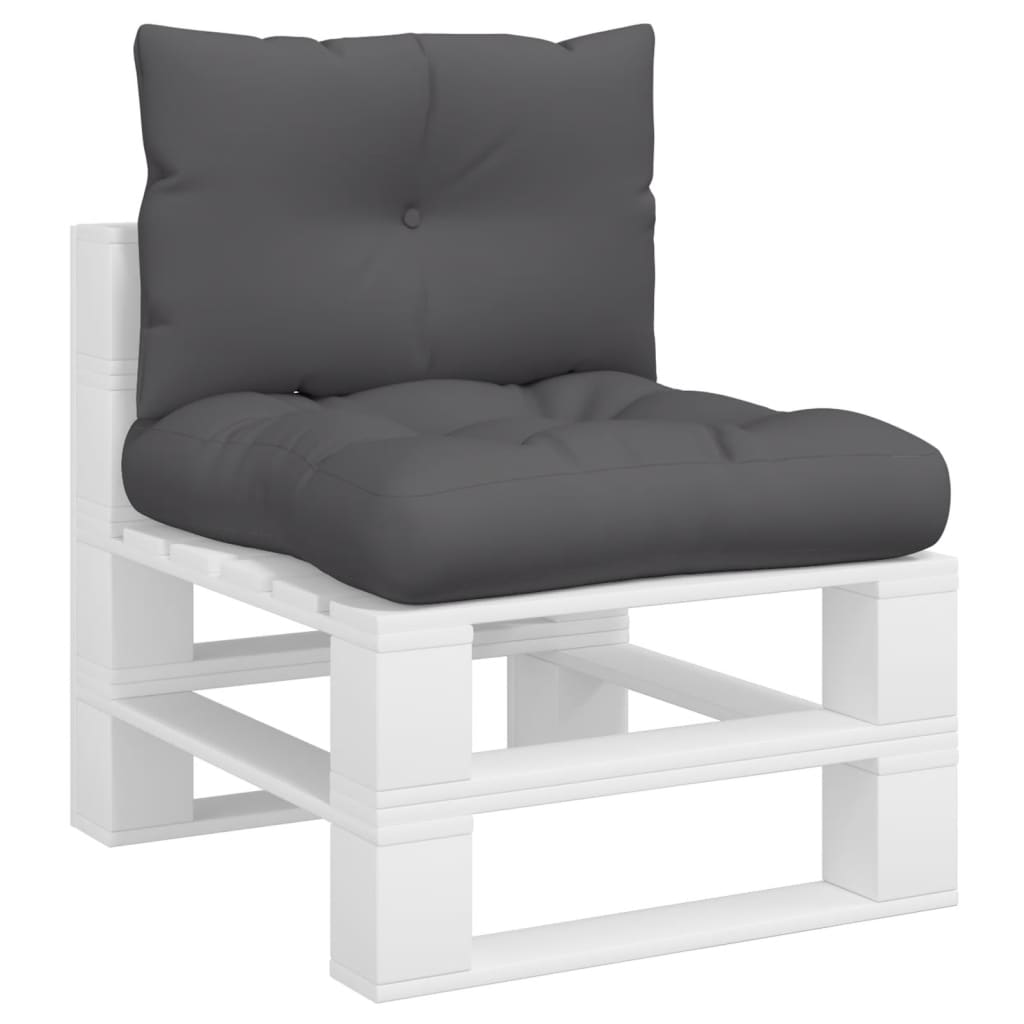 Palettenkissen 3-tlg. Taupe Stoff