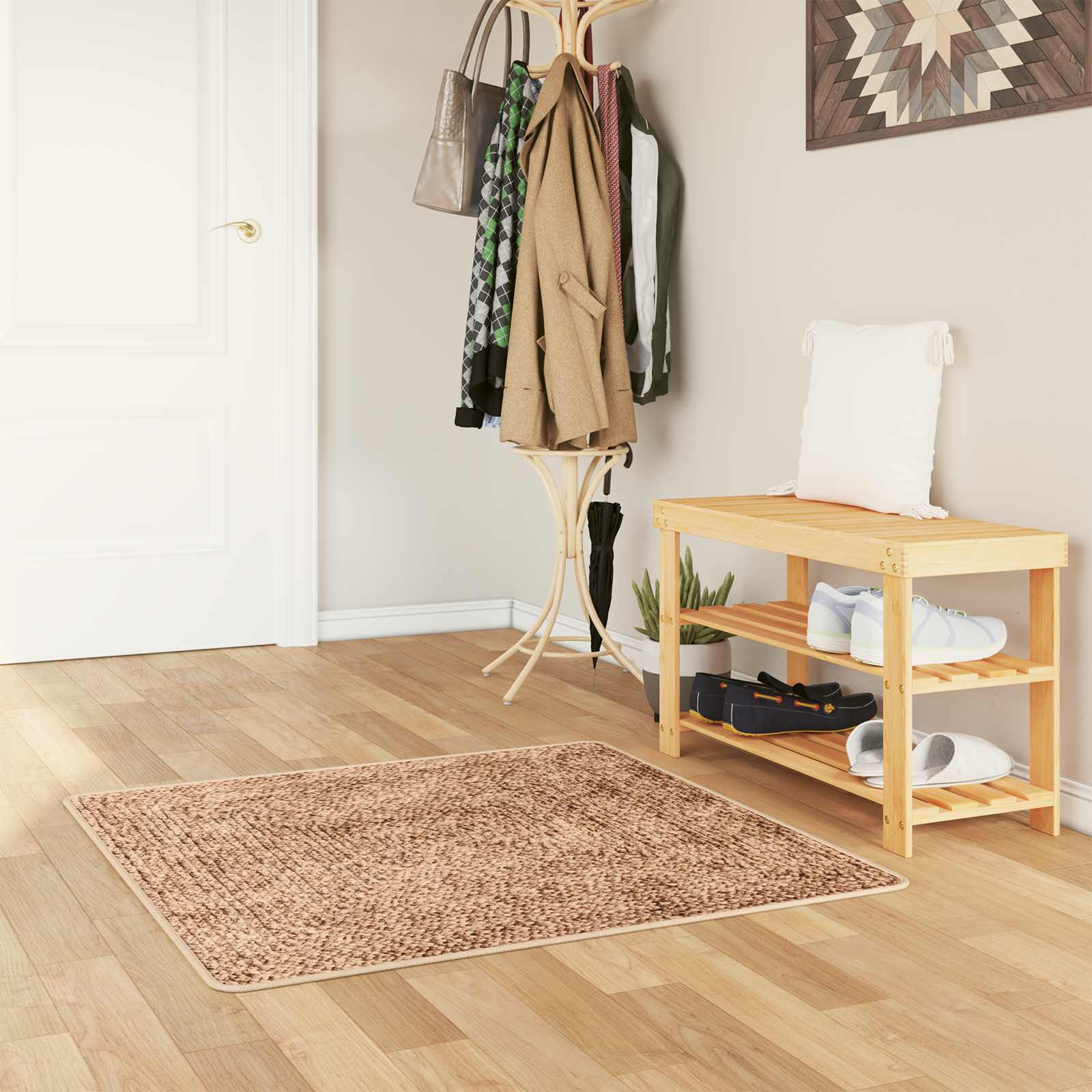 Teppich Waschbar Mehrfarbig 160x230 cm