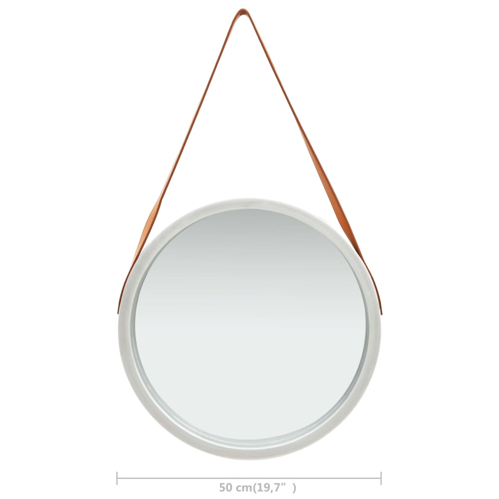 Wandspiegel mit Riemen 60 cm Golden