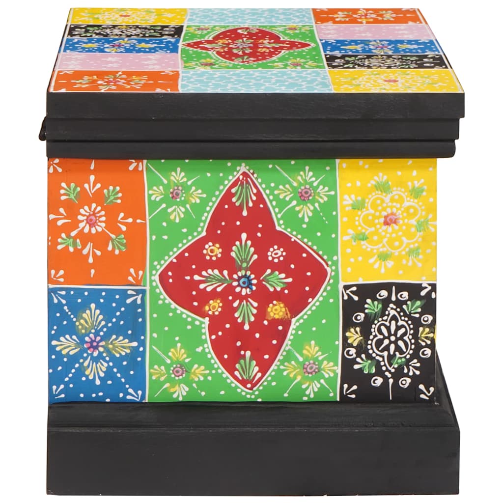 Aufbewahrungsbox Mehrfarbig 60 x 40 x 40 cm Massivholz Mango