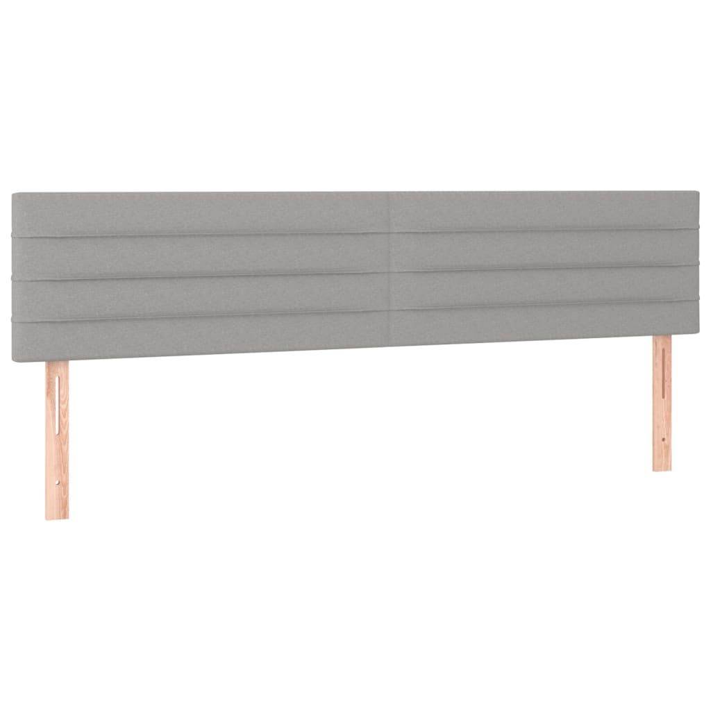 Kopfteil Hellgrau 80x5x118/128 cm Stoff