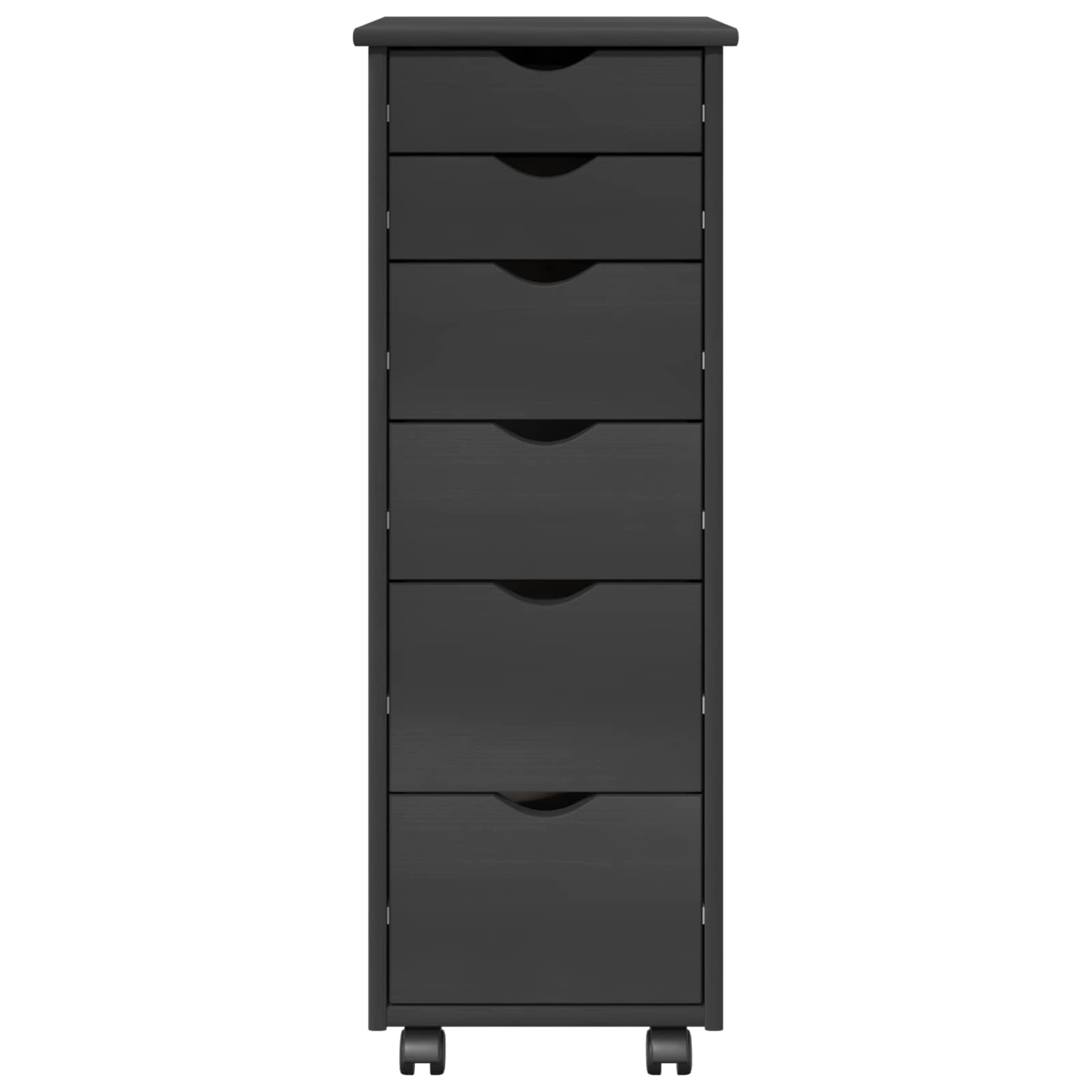 Rollschrank Honigbraun 34 x 39 x 93,5 cm Massivholz Kiefer