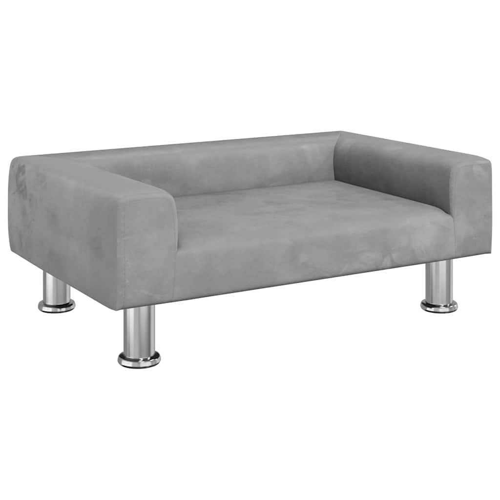 Kindersofa Blau 70x45x26,5 cm Samt