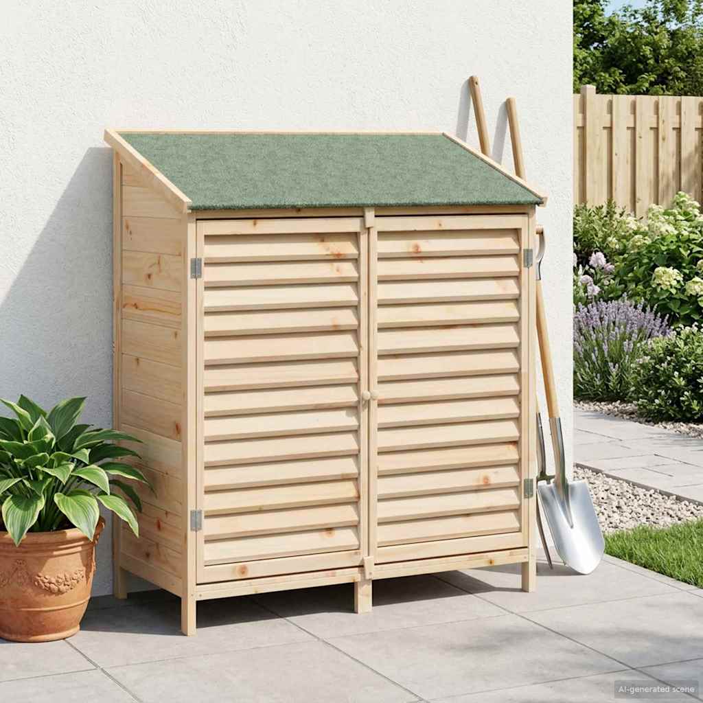 Gartenschuppen Natur 59 x 56 x 113,5 cm Massivholz aus Fichte