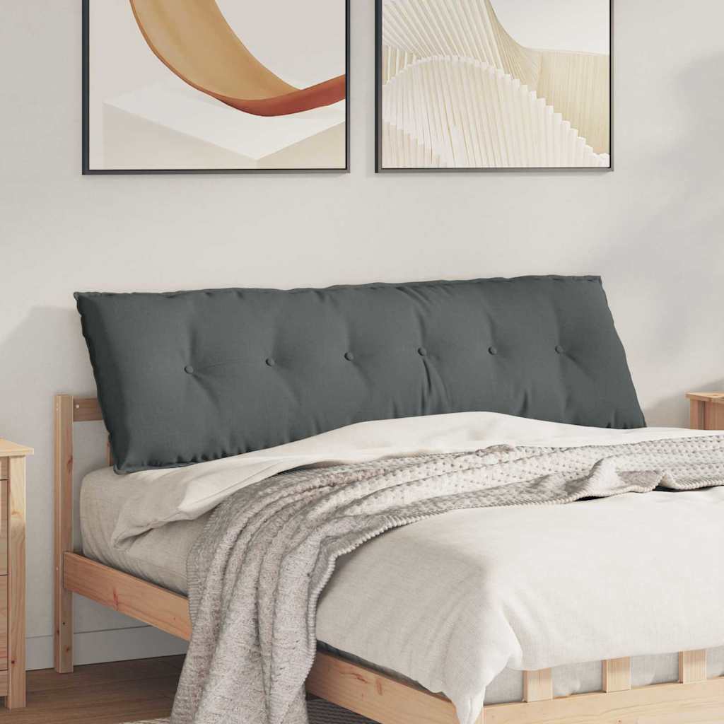 Rückenkissen Hellgrau 50 x 19 x 45 cm Stoff