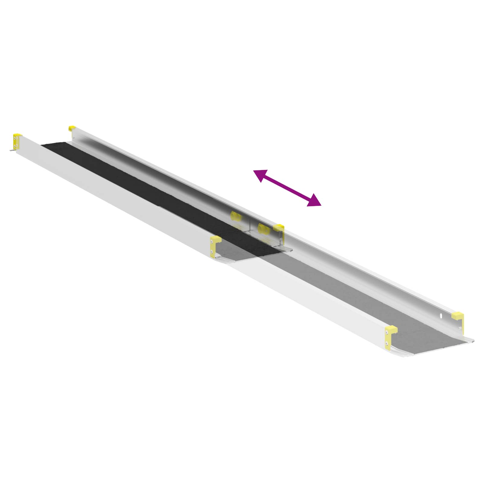 Rampe für Rollstühle 270 kg 2 pcs Schwarz 152 x 19 x 5,5 cm