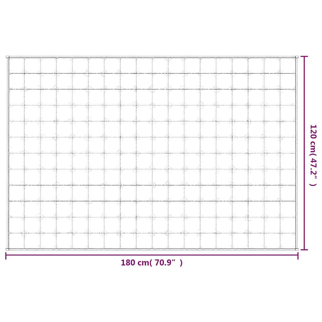 Gewichtsdecke Grau 122x183 cm 5 kg Stoff