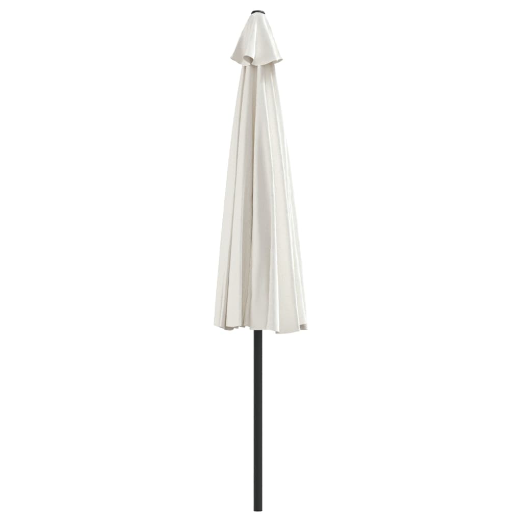 Balkon-Sonnenschirm Alu-Mast Bordeauxrot 270x144x222cm Halbrund
