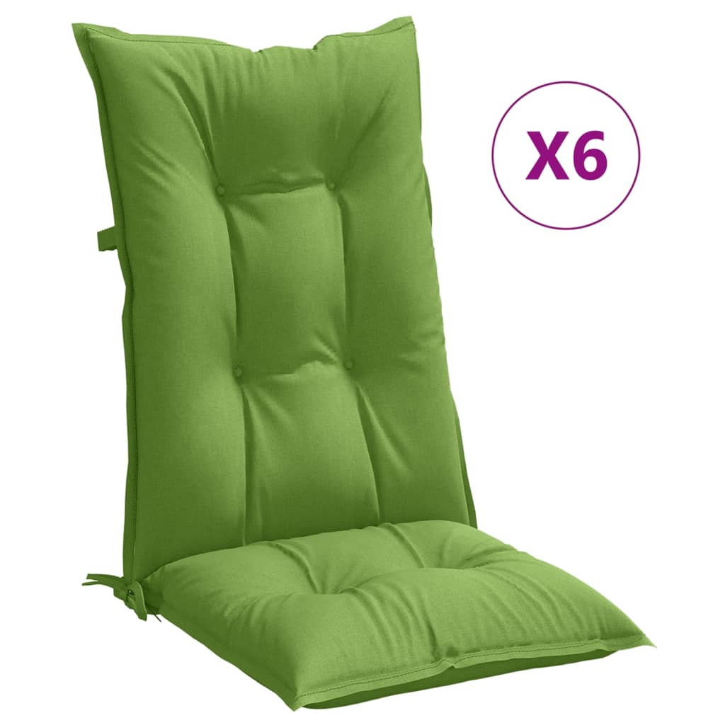 Hochlehner-Auflagen 2 Stk. Melange Anthrazit 120x50x7cm Stoff