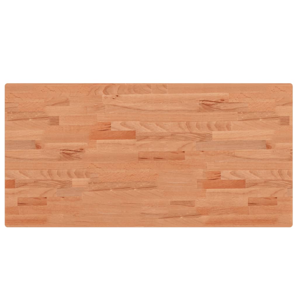 Tischplatte 80x40x1,5 cm Rechteckig Massivholz Buche