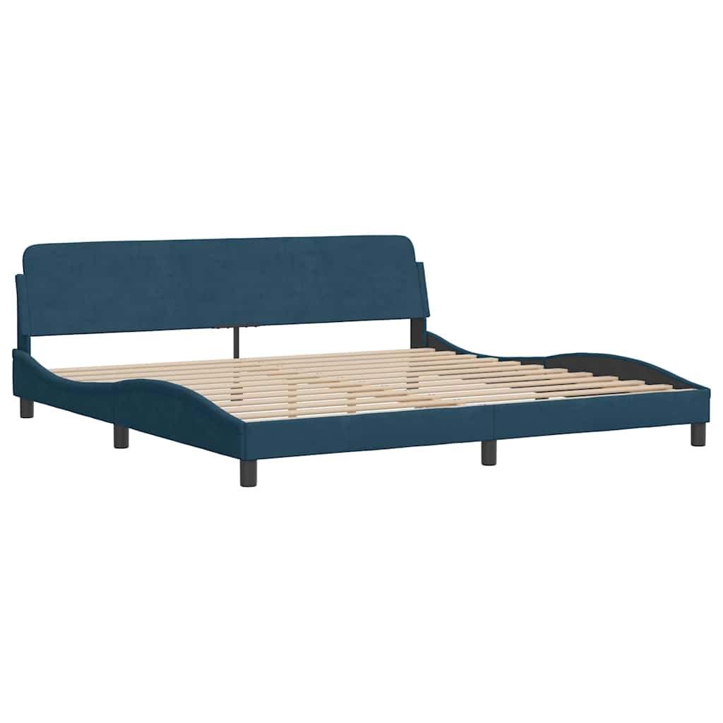 Bettgestell "Dover" Hellgrau 80x200 cm Samt