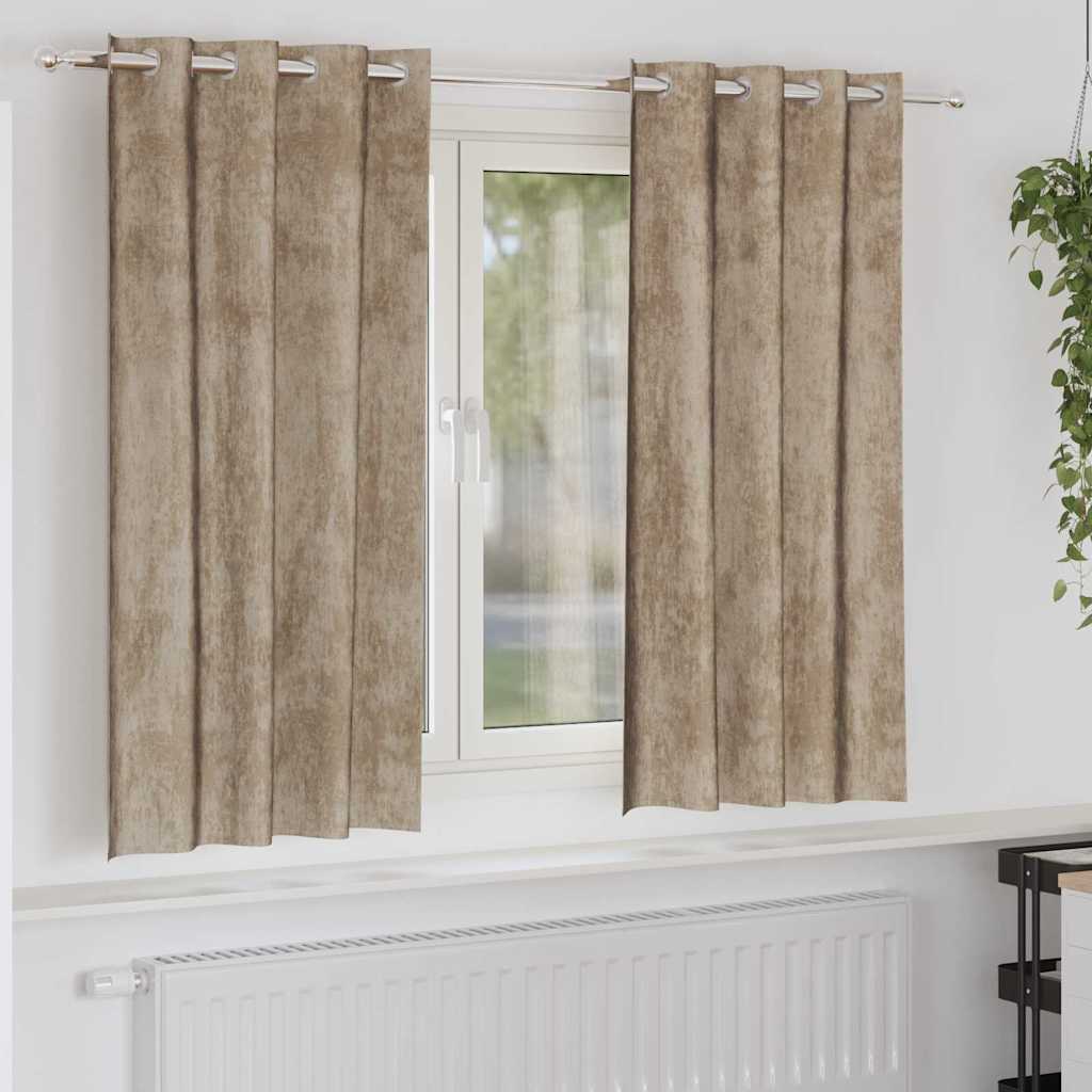 Samtvorhänge mit Vorhängen 2 pcs Weinrot 140 x 140 cm Samt