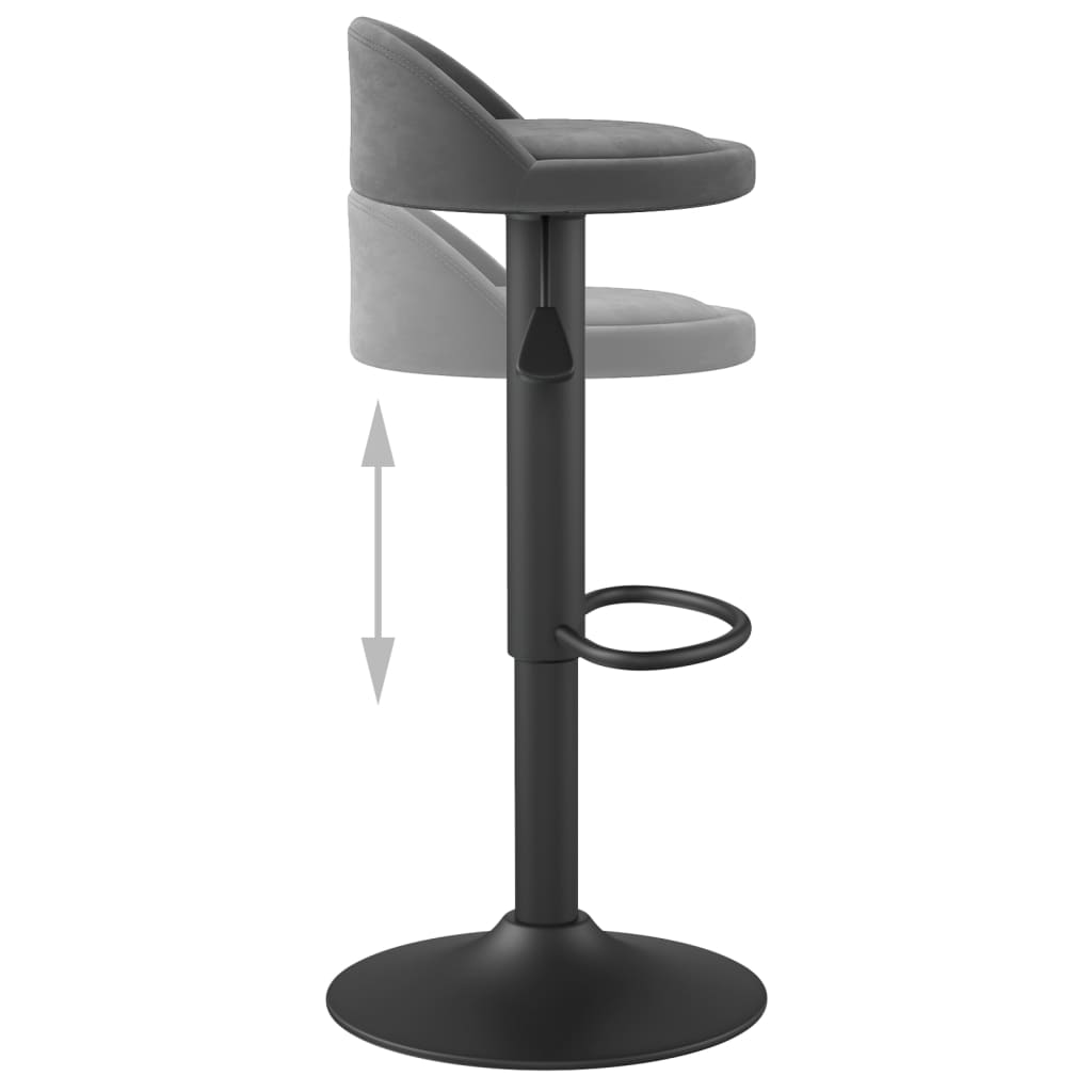 Barhocker Dunkelgrün Samt