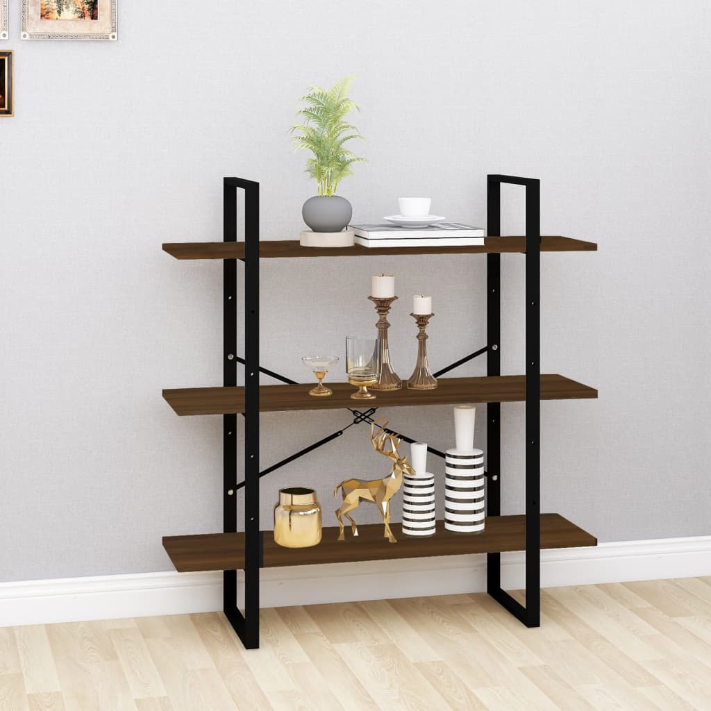 Bücherregal Weiß 100x30x105 cm Holzwerkstoff