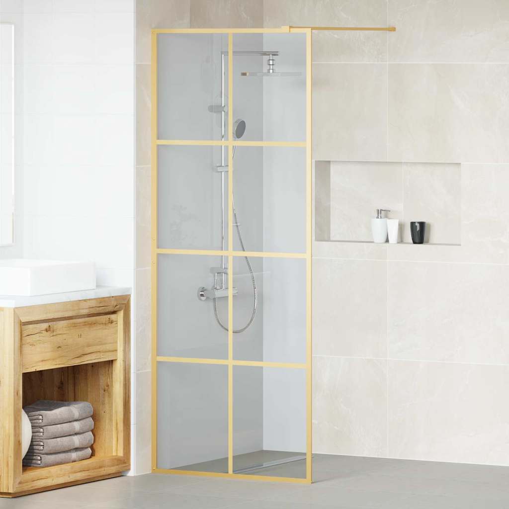 Duschwand für Begehbare Dusche mit Klarem ESG Glas 80x195 cm