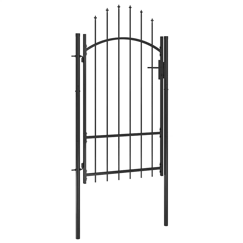 Gartentor Woerden Stahl 1x1 m Schwarz