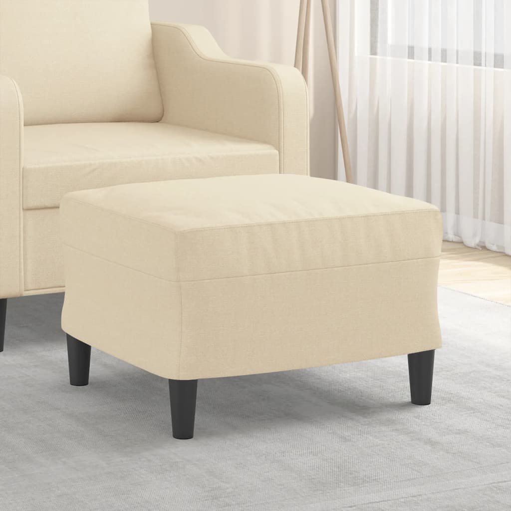 Fußhocker Hellgrau 60x50x41 cm Stoff