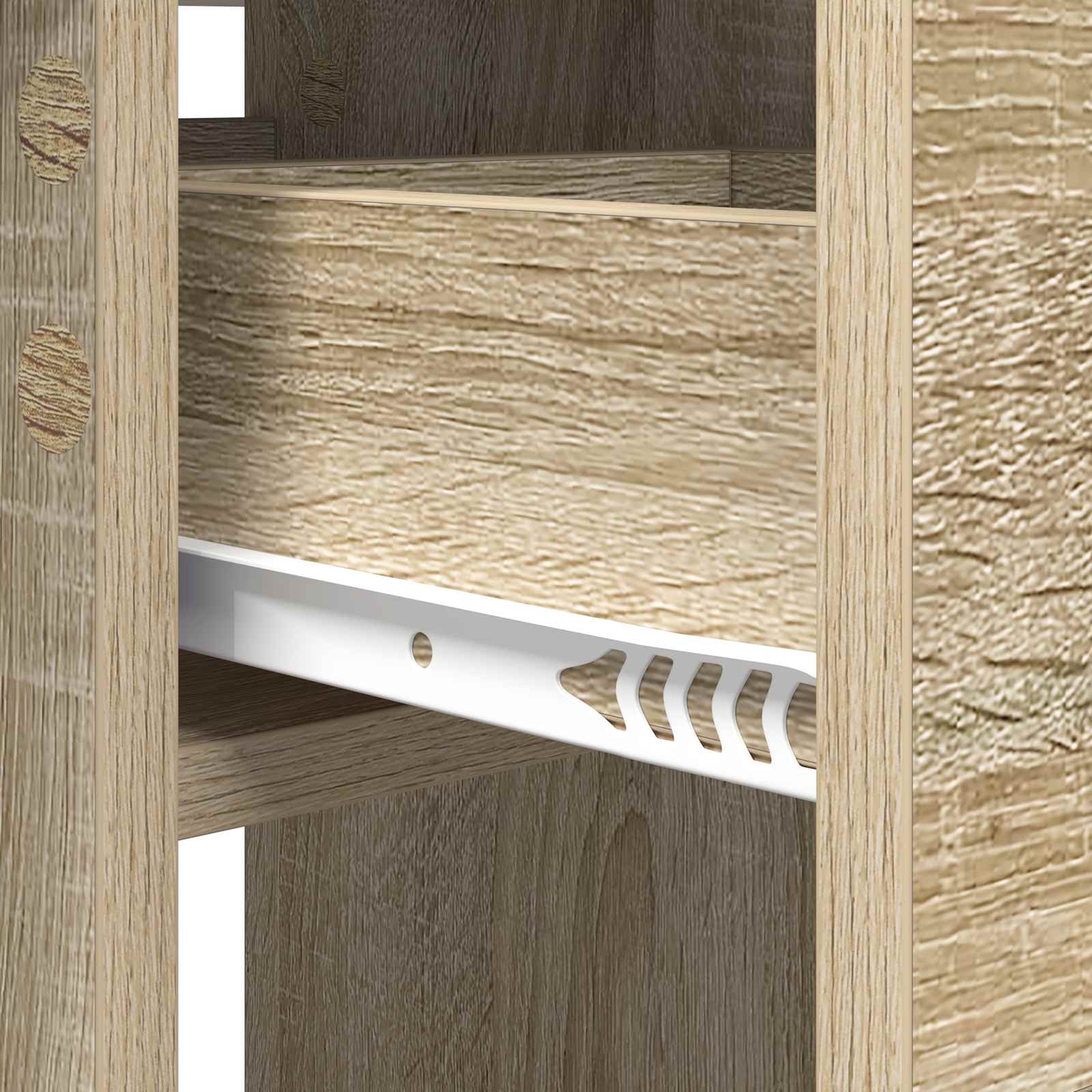 Esstisch 115 x 70 x 75 cm Holzwerkstoff Weiß Rechtwinklig