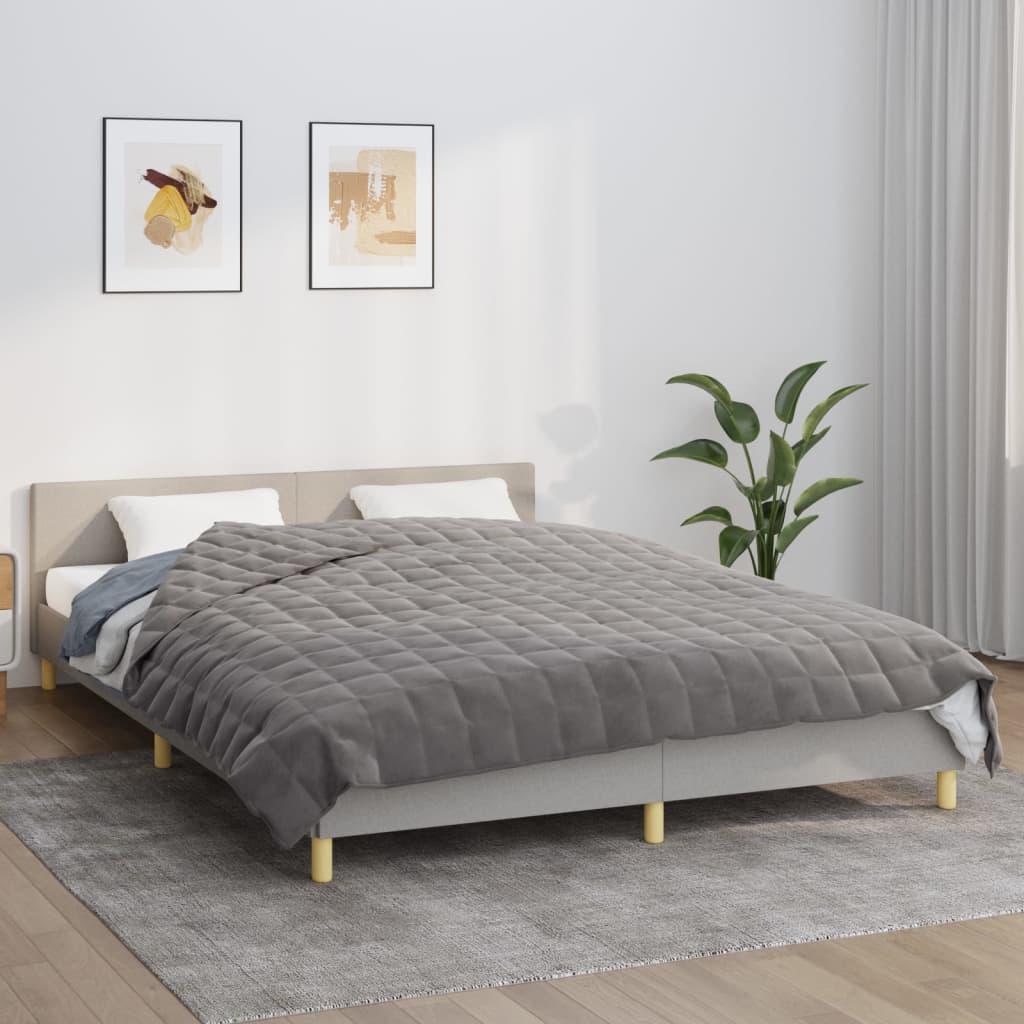 Gewichtsdecke Grau 122x183 cm 5 kg Stoff