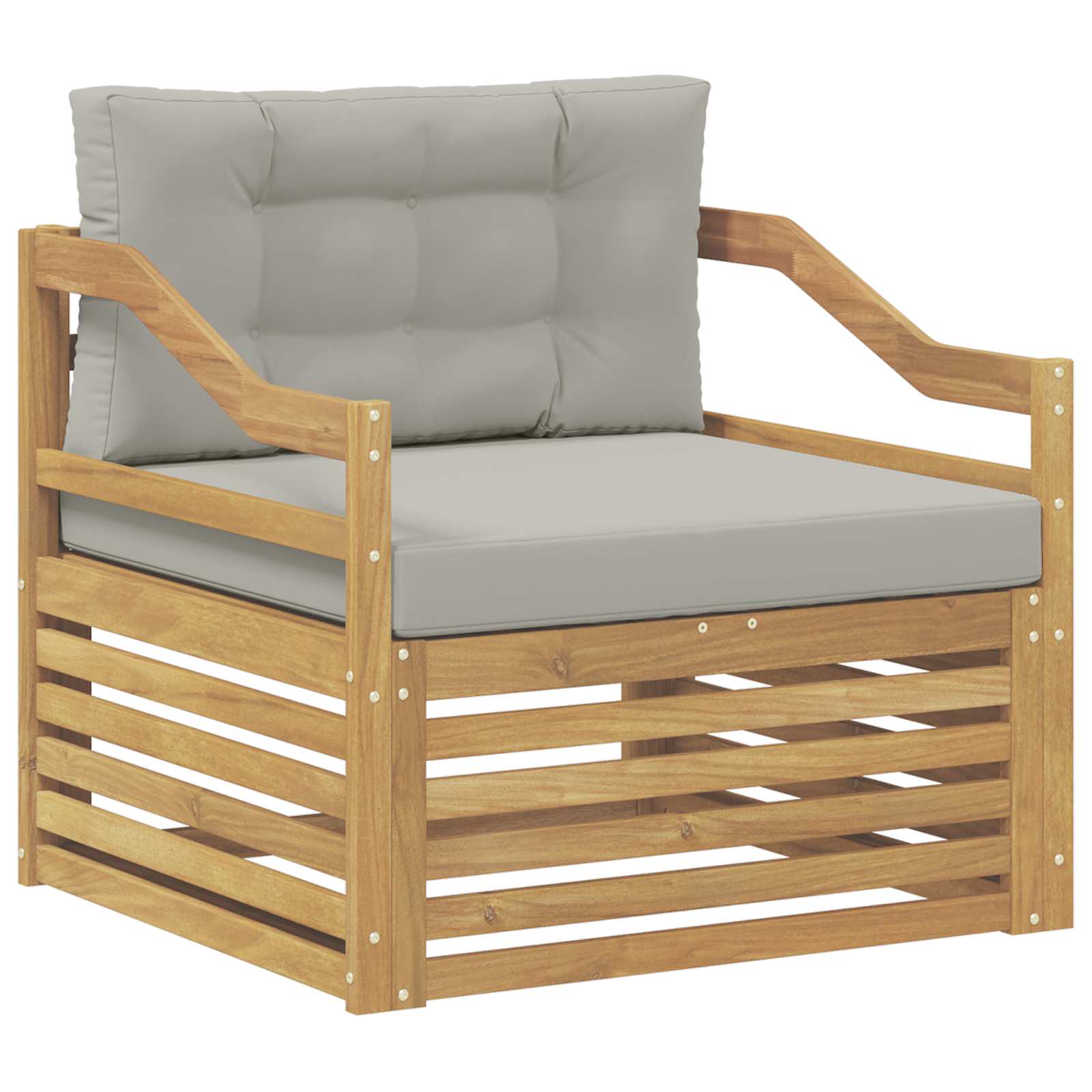 2 Stück Outdoor-Sofa Natur